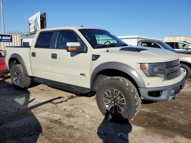 1FTFW1R63DFA77664 - 2013 FORD F150 SVT RAPTOR BEIGE photo 4