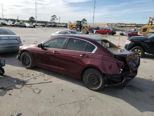 JHMCP26488C060390 - 2008 HONDA ACCORD LXP BURGUNDY photo 2