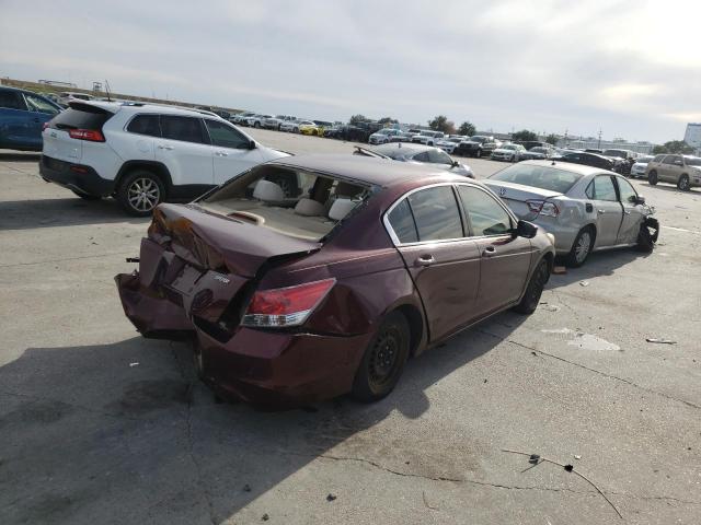 JHMCP26488C060390 - 2008 HONDA ACCORD LXP BURGUNDY photo 3