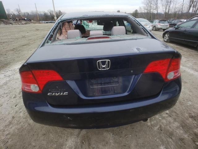 2HGFA16817H502372 - 2007 HONDA CIVIC EX BLUE photo 6