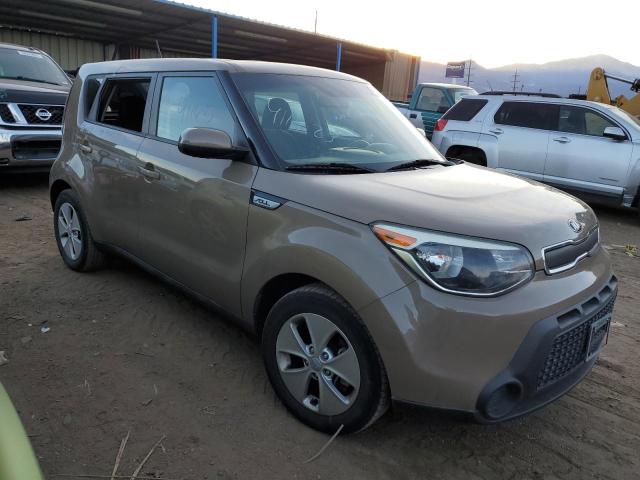 KNDJN2A27F7235612 - 2015 KIA SOUL BROWN photo 4