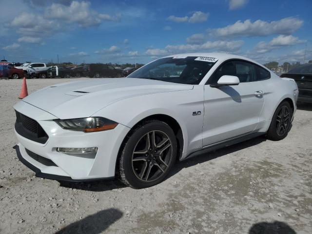 1FA6P8CF8M5125038 - 2021 FORD MUSTANG GT WHITE photo 1