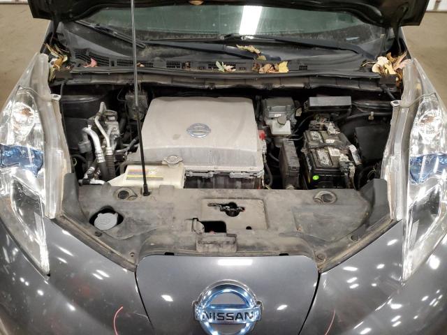 1N4AZ0CP8DC417217 - 2013 NISSAN LEAF S GRAY photo 11