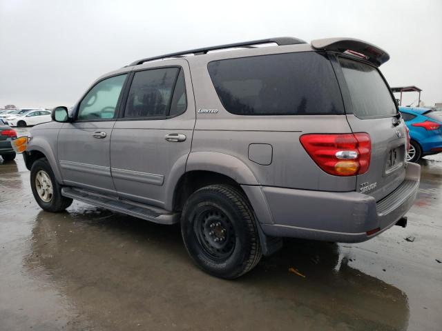 5TDZT38A41S023857 - 2001 TOYOTA SEQUOIA LIMITED SILVER photo 2