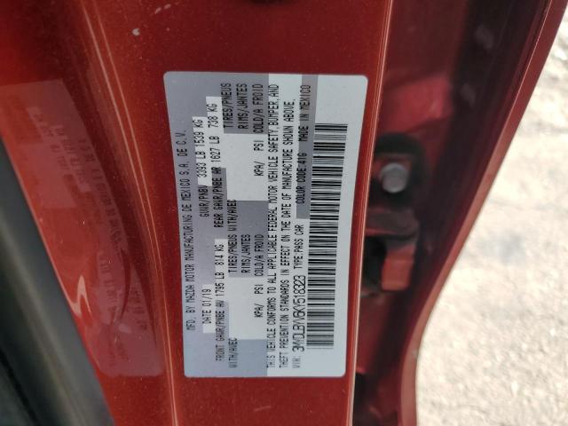 3MYDLBYV6KY518323 - 2019 TOYOTA YARIS L Қызыл фото 12