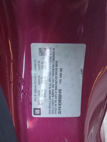 2G1FA1E36E9291416 - 2014 CHEVROLET CAMARO LS MAROON photo 12