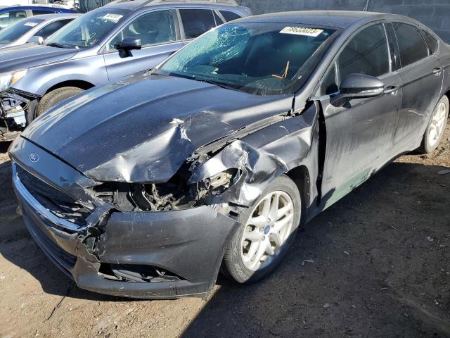 3FA6P0H72GR397055 - 2016 FORD FUSION SE GRAY photo 9