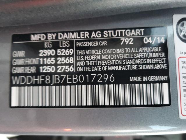 WDDHF8JB7EB017296 - 2014 MERCEDES-BENZ E 350 4MATIC SILVER photo 12