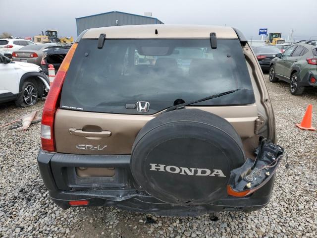 JHLRD77804C009403 - 2004 HONDA CR-V EX TAN photo 6