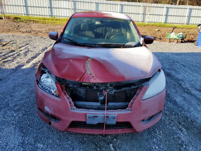 3N1AB7AP5EL609701 - 2014 NISSAN SENTRA S RED photo 5