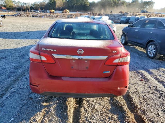 3N1AB7AP5EL609701 - 2014 NISSAN SENTRA S RED photo 6