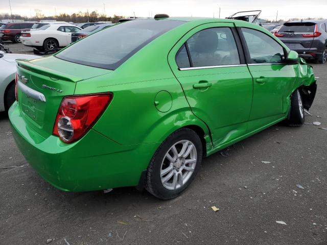 1G1JC5SH2F4117732 - 2015 CHEVROLET SONIC LT GREEN photo 3