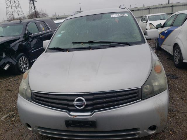 5N1BV28U58N112400 - 2008 NISSAN QUEST S SILVER photo 5