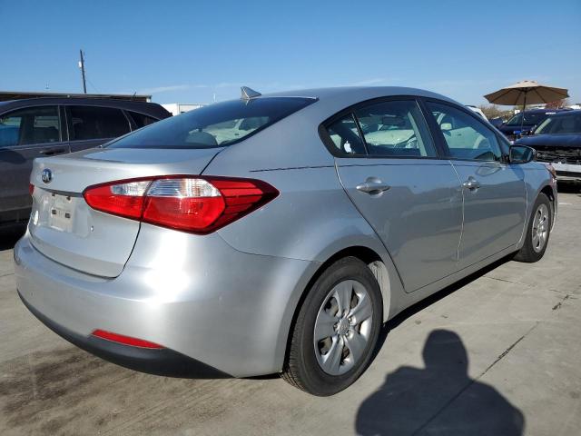 KNAFK4A63E5114435 - 2014 KIA FORTE LX SILVER photo 3