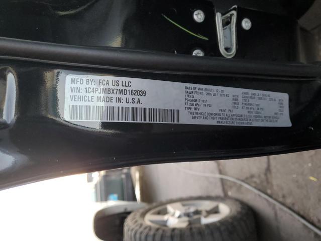 1C4PJMBX7MD162039 - 2021 JEEP CHEROKEE TRAILHAWK BLACK photo 13