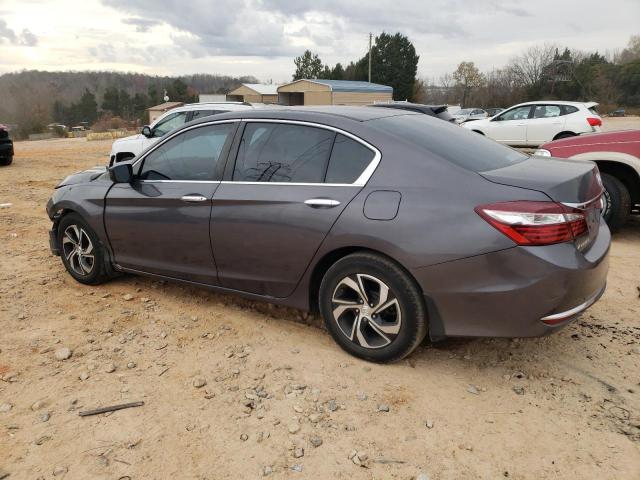 1HGCR2F34GA033556 - 2016 HONDA ACCORD LX GRAY photo 2