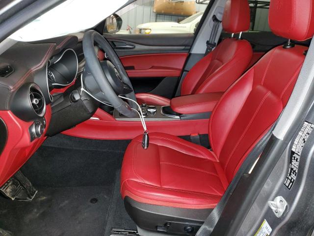 ZASPAKBN0M7D15160 - 2021 ALFA ROMEO STELVIO TI GRAY photo 7