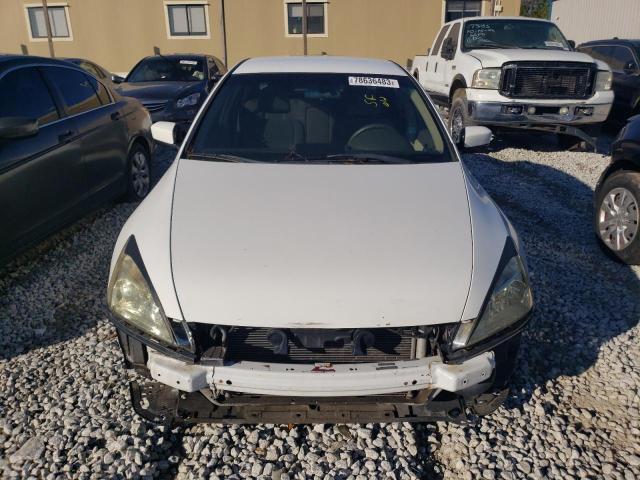 1HGCM563X7A018589 - 2007 HONDA ACCORD SE WHITE photo 5