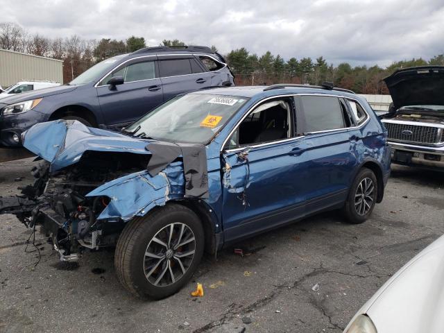 3VV2B7AX0KM083132 - 2019 VOLKSWAGEN TIGUAN SE BLUE photo 1