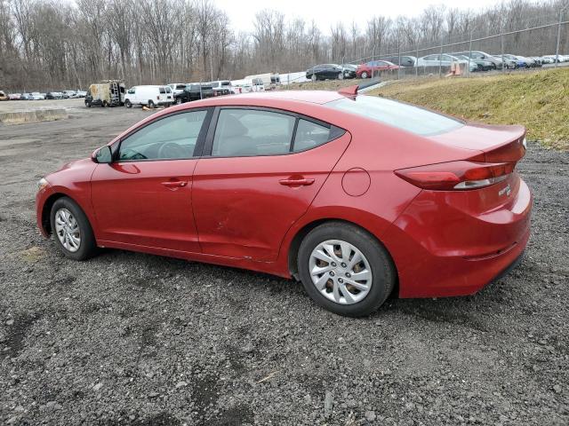 KMHD74LF4HU189322 - 2017 HYUNDAI ELANTRA SE RED photo 2