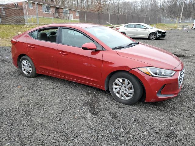 KMHD74LF4HU189322 - 2017 HYUNDAI ELANTRA SE RED photo 4