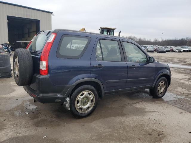 JHLRD78596C029950 - 2006 HONDA CR-V LX BLUE photo 3