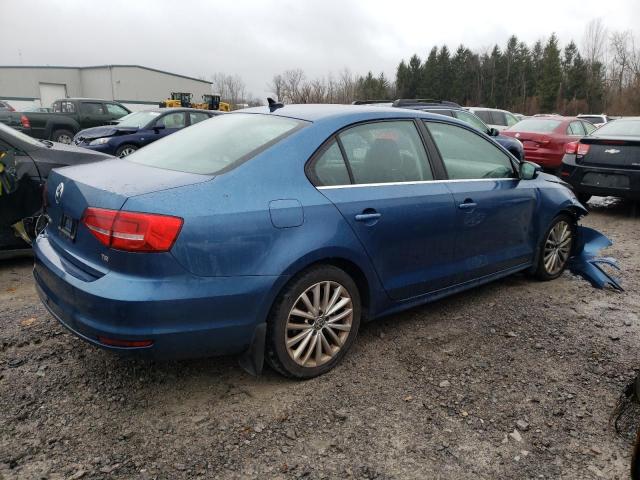 3VWD17AJ8FM268330 - 2015 VOLKSWAGEN JETTA SE BLUE photo 3