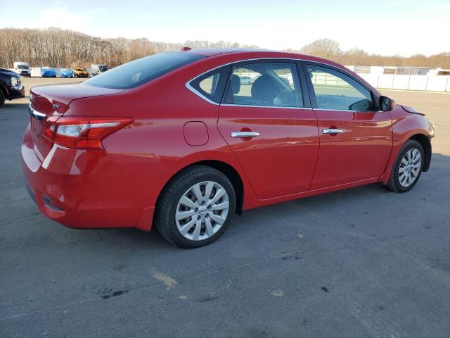 3N1AB7AP2HL677300 - 2017 NISSAN SENTRA S RED photo 3