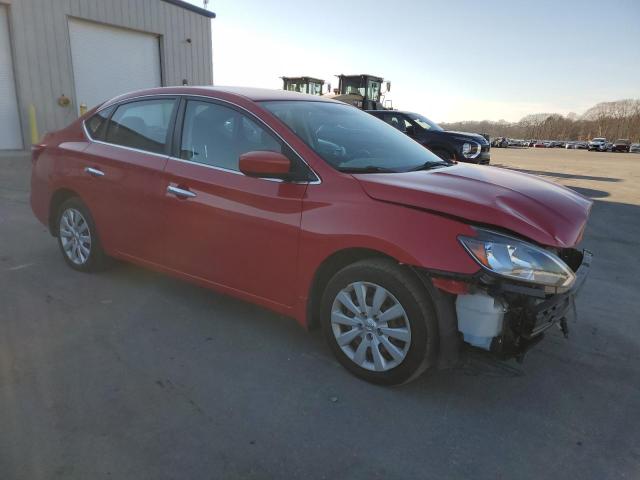 3N1AB7AP2HL677300 - 2017 NISSAN SENTRA S RED photo 4