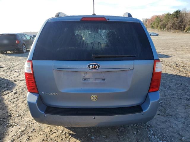 KNDMG4C32A6357947 - 2010 KIA SEDONA LX BLUE photo 6