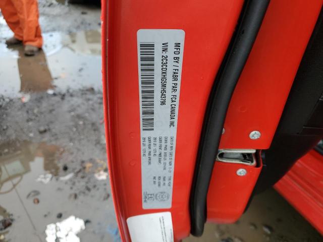 2C3CDXHG5MH543796 - 2021 DODGE CHARGER GT RED photo 12