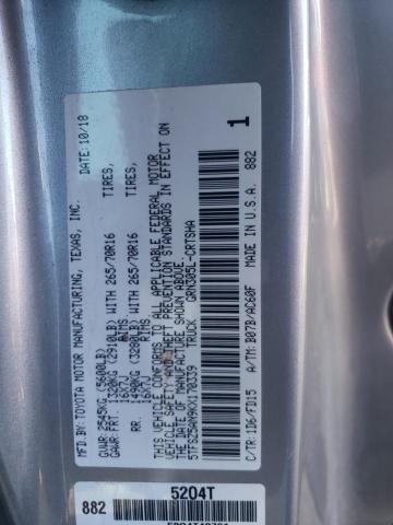 5TFSZ5AN9KX170339 - 2019 TOYOTA TACOMA ACCESS CAB Gümüş foto 13