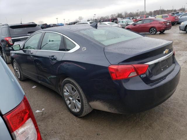 2G11Z5SA5J9155138 - 2018 CHEVROLET IMPALA LS BLUE photo 2