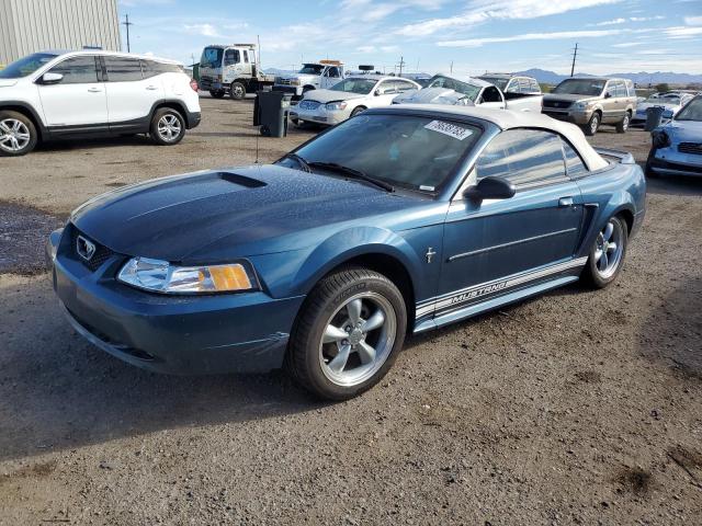 1FAFP44471F101325 - 2001 FORD MUSTANG BLUE photo 1