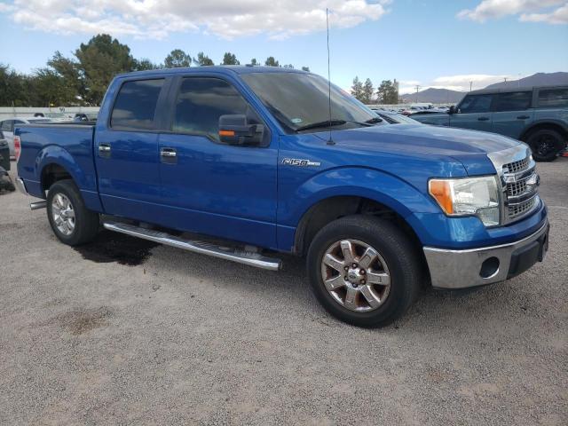 1FTFW1CF8DKD68788 - 2013 FORD F150 SUPERCREW BLUE photo 4