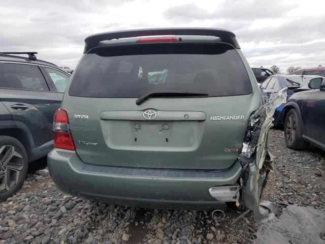 JTEEP21A770188817 - 2007 TOYOTA HIGHLANDER SPORT GREEN photo 6