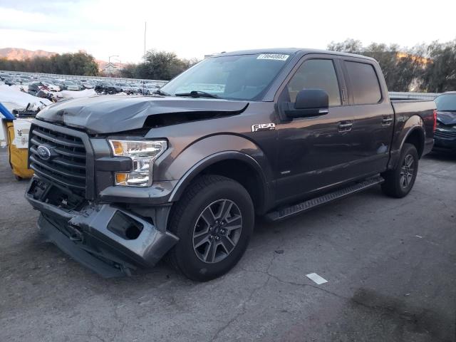 1FTEW1EG6GKF84645 - 2016 FORD F150 SUPERCREW GRAY photo 1