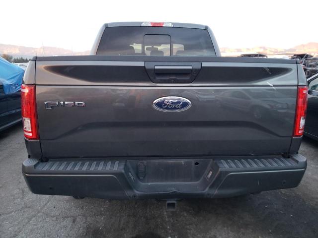 1FTEW1EG6GKF84645 - 2016 FORD F150 SUPERCREW GRAY photo 6