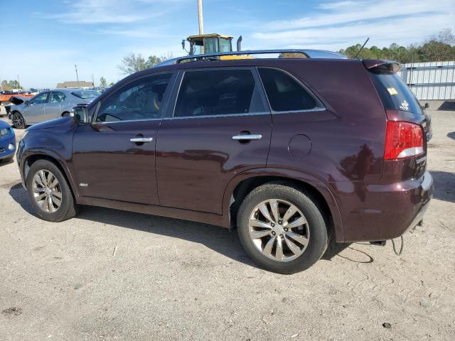 5XYKWDA24CG207617 - 2012 KIA SORENTO SX BURGUNDY photo 2