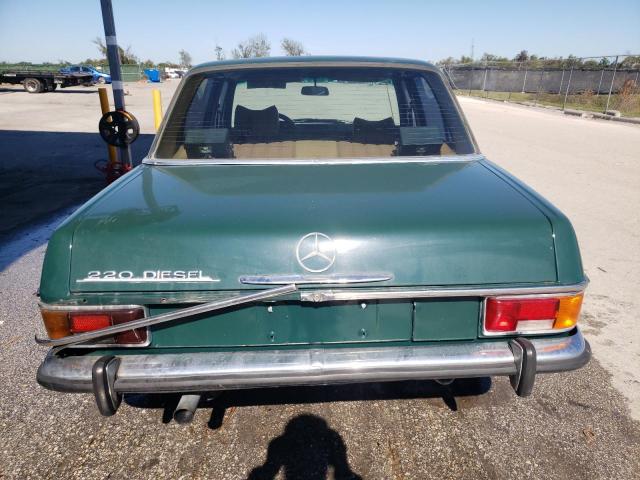 11511010218392 - 1972 MERCEDES-BENZ 220D GREEN photo 6