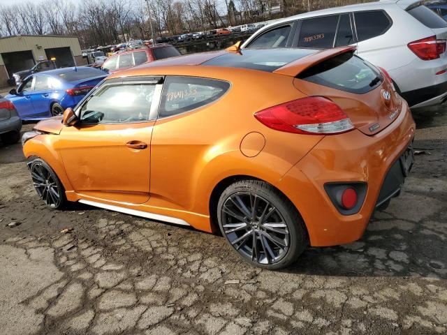 KMHTC6AE7DU110250 - 2013 HYUNDAI VELOSTER TURBO ORANGE photo 2