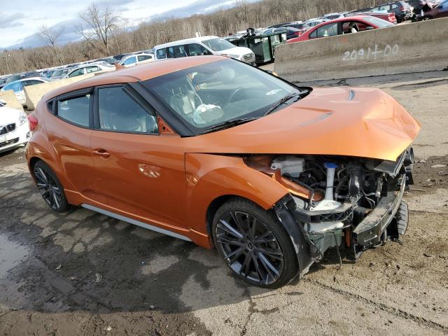 KMHTC6AE7DU110250 - 2013 HYUNDAI VELOSTER TURBO ORANGE photo 4