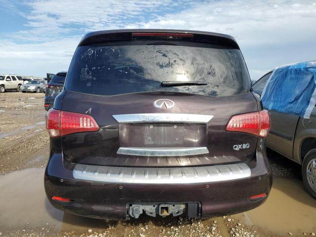 JN8AZ2NE3G9121707 - 2016 INFINITI QX80 BURGUNDY photo 6