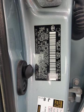 JTDKN3DU7D5548904 - 2013 TOYOTA PRIUS TEAL photo 12