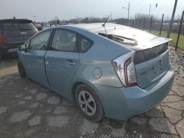 JTDKN3DU7D5548904 - 2013 TOYOTA PRIUS TEAL photo 2