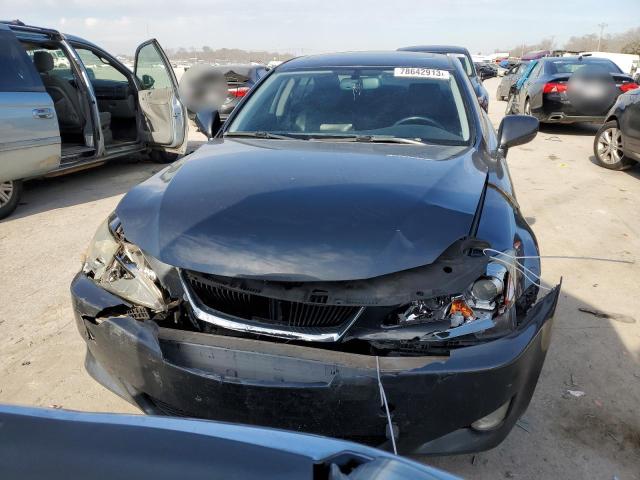 JTHBK262072046724 - 2007 LEXUS IS 250 GRAY photo 5