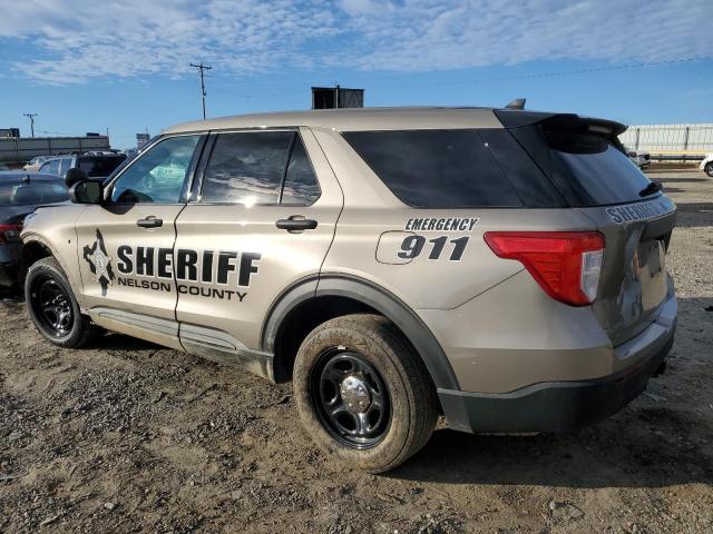 1FM5K8AB1NGA48034 - 2022 FORD EXPLORER POLICE INTERCEPTOR TAN photo 2