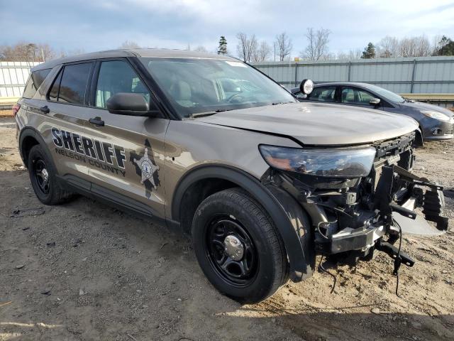 1FM5K8AB1NGA48034 - 2022 FORD EXPLORER POLICE INTERCEPTOR TAN photo 4