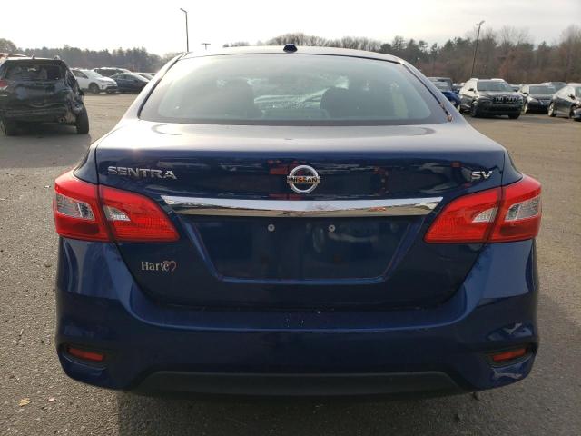 3N1AB7AP6KY456745 - 2019 NISSAN SENTRA S BLUE photo 6