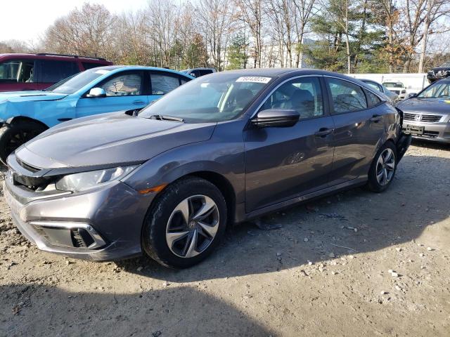 2HGFC2F66KH557696 - 2019 HONDA CIVIC LX GRAY photo 1